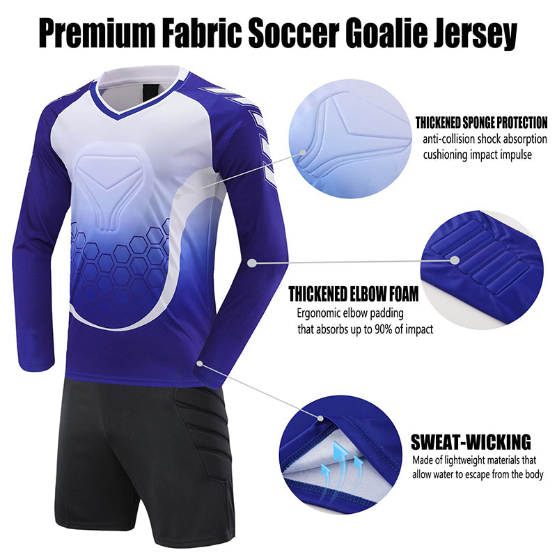 Children's Football Goalkeeper Training Suit Set