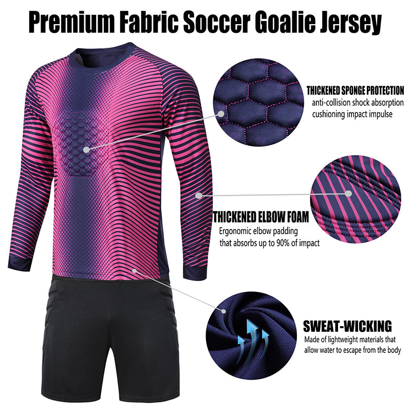 Children's Long Sleeve Goalkeeper Jersey Set