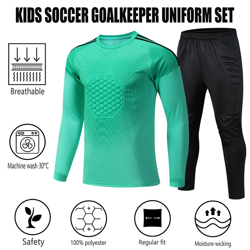 Children's Long-Sleeve Thickened Goalkeeper Suit