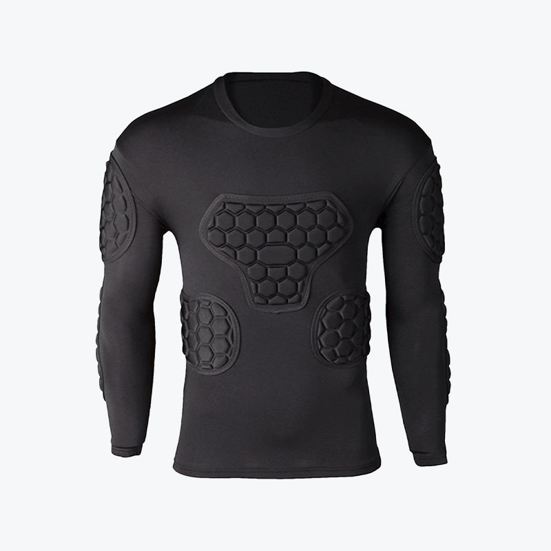 Padded Protective Sports Compression Shirt