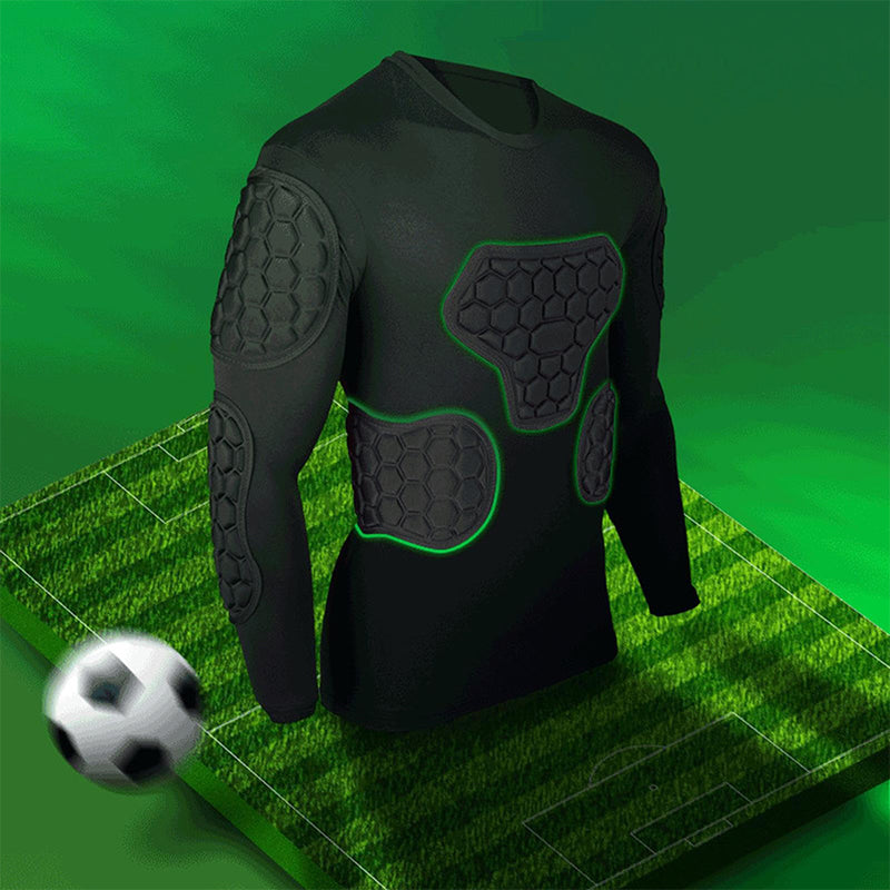 Padded Protective Sports Compression Shirt