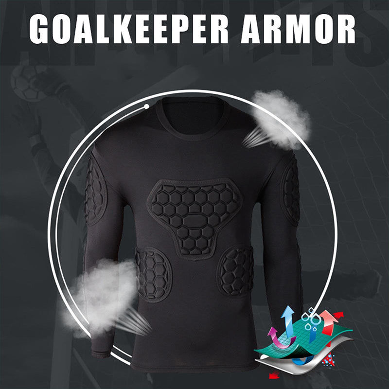 Padded Protective Sports Compression Shirt