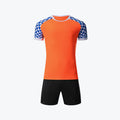 Round Neck Breathable Short Sleeve Football Jersey Set