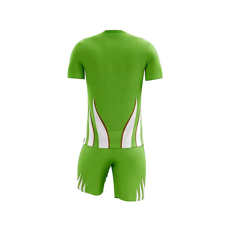 Quick-Dry Stretch Anti-Bacterial Short-Sleeve Football Jersey Set