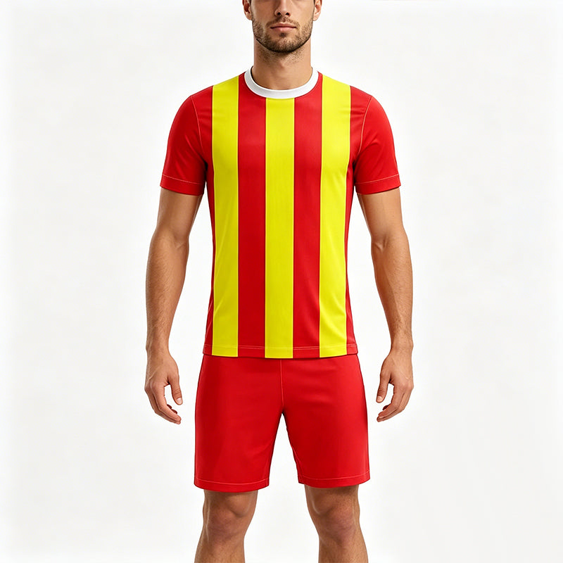 Printed Short Sleeve Football Jersey Set