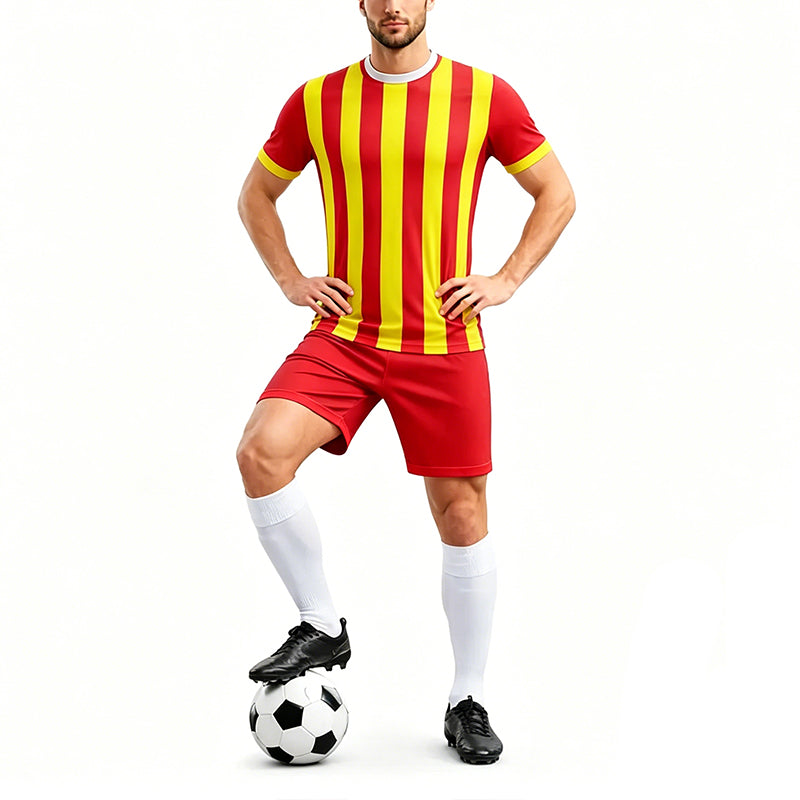 Printed Short Sleeve Football Jersey Set
