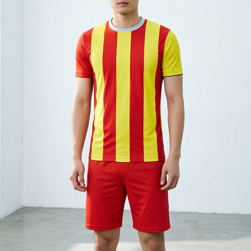Printed Short Sleeve Football Jersey Set