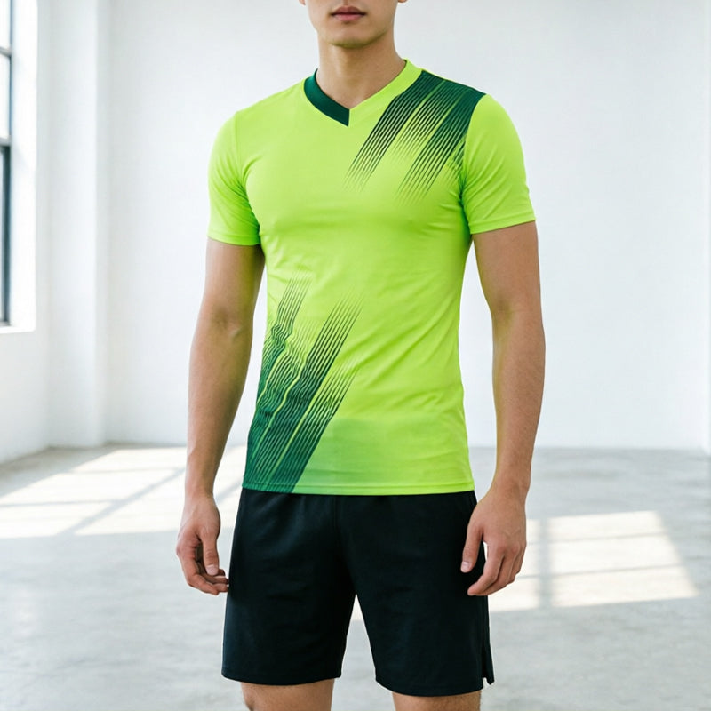 Men's Quick-Dry Breathable Football Training Kit Set