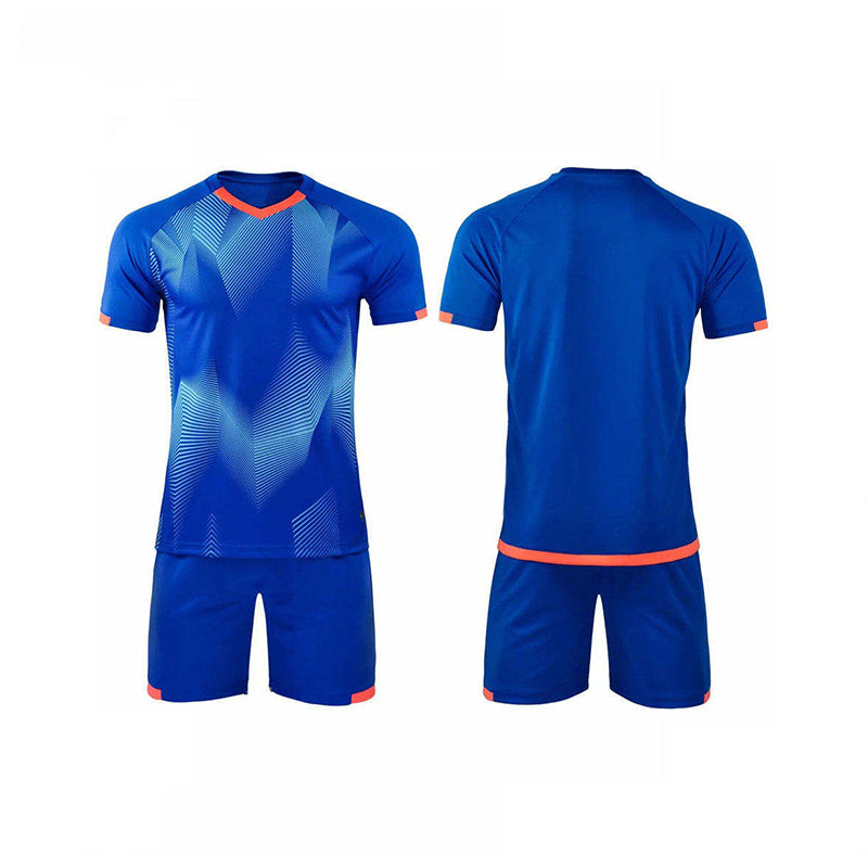 Printed Short Sleeve Football Training Suit Set