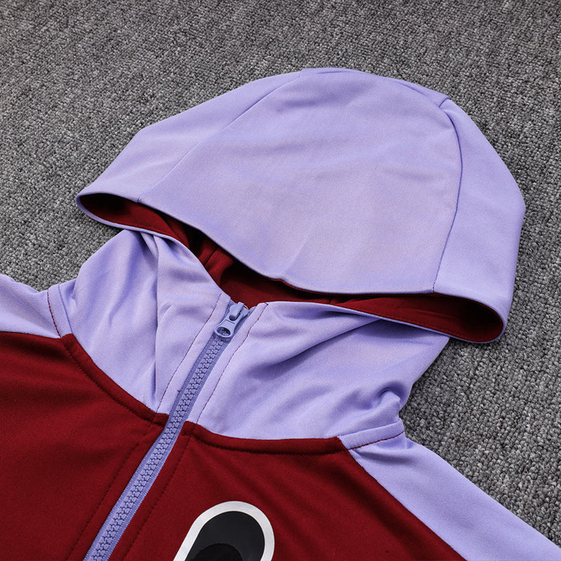 Hooded Football Training Windbreaker Set