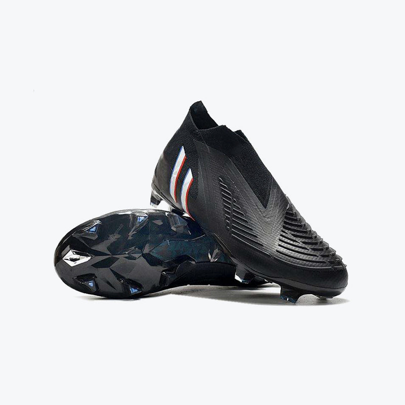 Geometric Edge Knit High-Top Soccer Anti-Slip Cleats