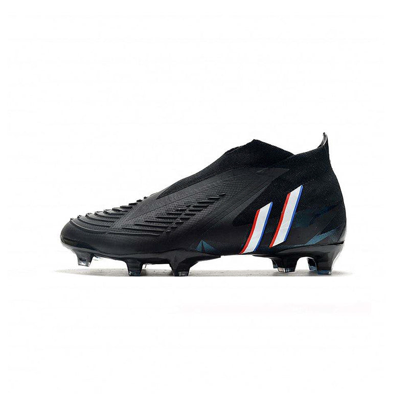 Geometric Edge Knit High-Top Soccer Anti-Slip Cleats