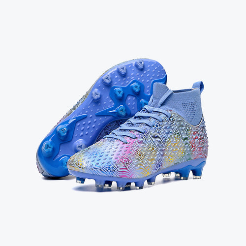 Breathable Mesh Upper Rubber Sole Football Training Shoes