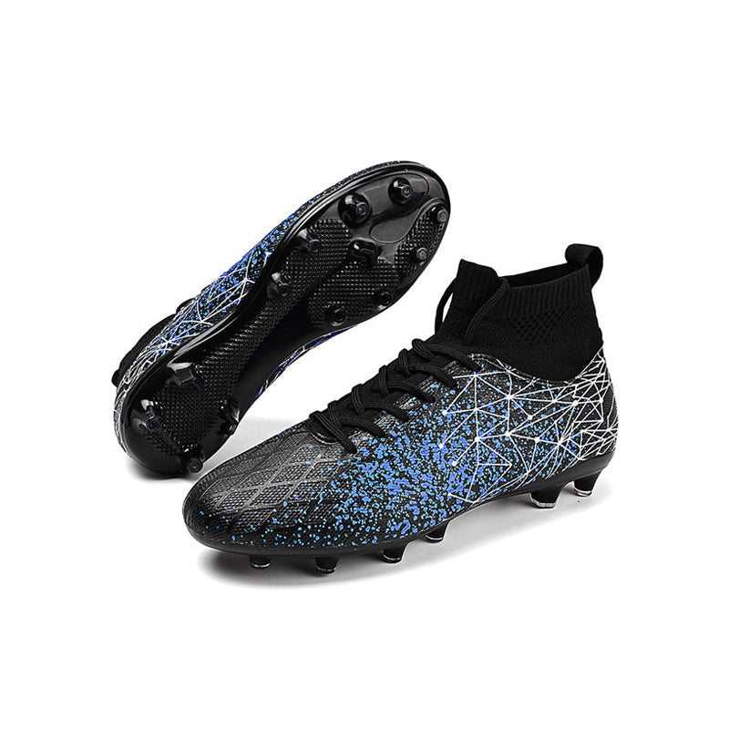 Knit Fabric Anti-Slip Training Soccer Shoes