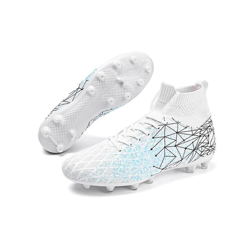Knit Fabric Anti-Slip Training Soccer Shoes