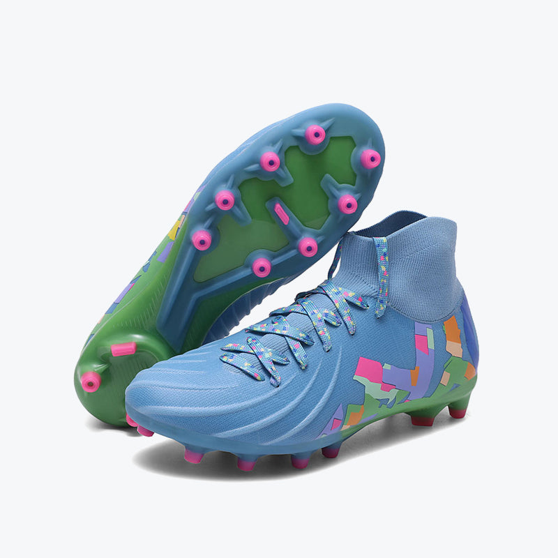 Comfortable HG Rubber Outsole Football Training Shoes