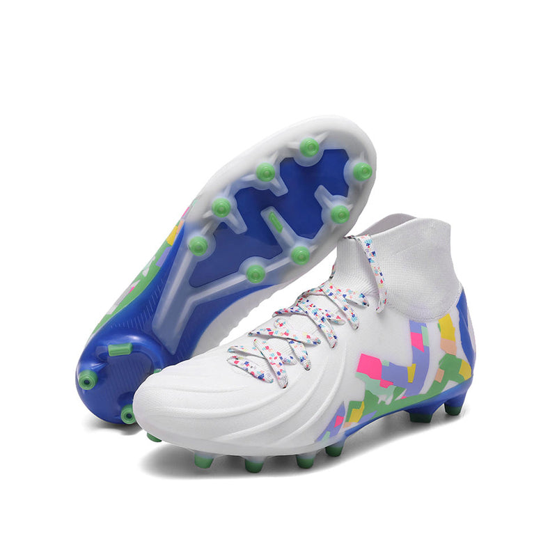 Comfortable HG Rubber Outsole Football Training Shoes