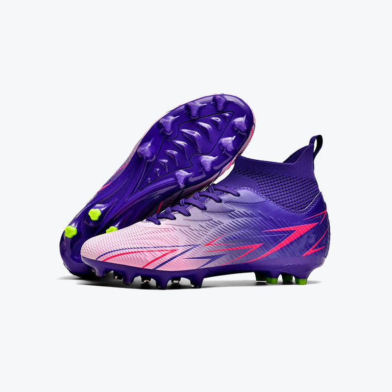 High-Top Laced Training Soccer Shoes