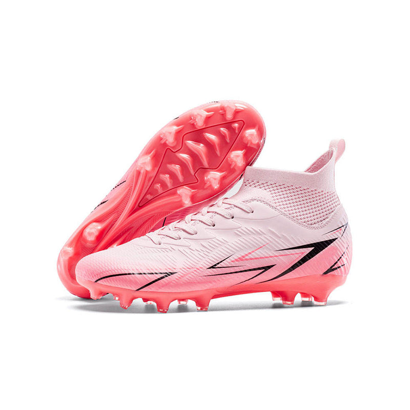 High-Top Laced Training Soccer Shoes